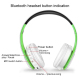 Casque Audio Sans Fil Pliable Sport Stéréo Bluetooth Avec Support Carte TF Couleur Verte - www.yonis-shop.com