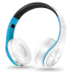 Casque Audio Sans Fil Pliable Sport Stéréo Bluetooth Avec Support Carte TF Couleur Verte
