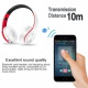 Casque Audio Sans Fil Pliable Sport Stéréo Bluetooth Avec Support Carte TF Couleur Verte - www.yonis-shop.com