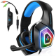 Casque Audio Gaming RGB Lumineux Avec Microphone Réduction De Bruit Pour PC PS4 Xbox One Et Plus - www.yonis-shop.com