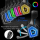 Casque Audio Gaming RGB Lumineux Avec Microphone Réduction De Bruit Pour PC PS4 Xbox One Et Plus - www.yonis-shop.com