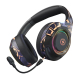 Casque Audio Gaming Sans Fil Bluetooth Rose Avec Lumières Ambiance et Microphone Amovible - www.yonis-shop.com