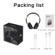 Casque Audio Sans Fil Pliable Avec Microphone Support AUX TF Card - www.yonis-shop.com