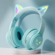 Casque Audio Bluetooth Sans Fil LED Oreilles De Chat Pliable Avec Microphone - www.yonis-shop.com