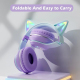 Casque Audio Bluetooth Sans Fil LED Oreilles De Chat Pliable Avec Microphone - www.yonis-shop.com
