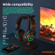Casque Audio Gaming Bluetooth 2.4G Mode Double Éclairage RGB Ergonomique Confortable Longue Autonomie - www.yonis-shop.com