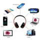Casque Audio Sans Fil Bluetooth Pliable Avec Microphone Autonomie 10 Heures Compatible Tous Appareils - www.yonis-shop.com