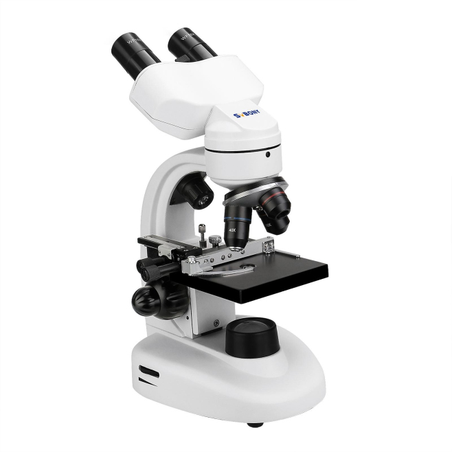 Microscope Binoculaire Professionnel 40-1600X Avec Tête Rotative à 360° et Éclairage LED - www.yonis-shop.com