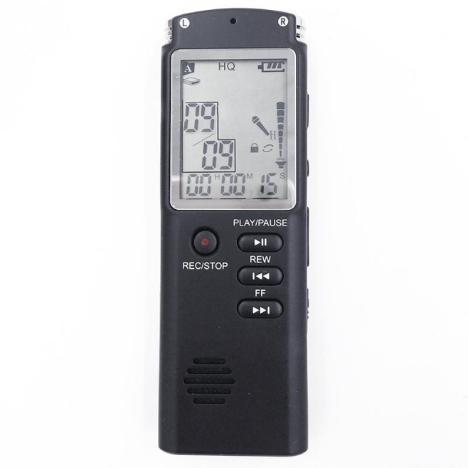 Dictaphone Numérique HD Réduction De Bruit Écran Monochrome 32G Support MP3 WAV - www.yonis-shop.com
