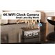 Réveil Caméra Espion 4K Wifi Vision Nocturne Large Angle Compatible iOS Android Détection de Mouvement et Audio - www.yonis-s...