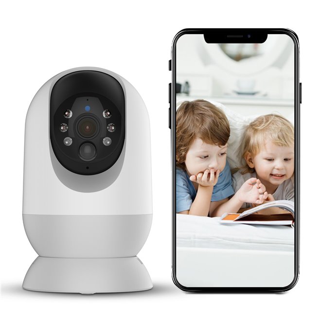 Caméra IP Haute Définition 2K Vision Nocturne Couleur Détection Humaine WiFi Stockage Cloud Gratuit - www.yonis-shop.com