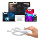 Ring Light LED Selfie Vidéo Conférence Grande Capacité Lumière Réglable Protection Yeux Compacte Facile À Transporter - www.y...