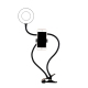 Ring Light Selfie 4 Pouces Avec Support Téléphone Portable Bras Flexibles 360° Pour Streaming et Appels Vidéo - www.yonis-sho...