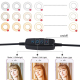 Ring Light Selfie 4 Pouces Avec Support Téléphone Portable Bras Flexibles 360° Pour Streaming et Appels Vidéo - www.yonis-sho...