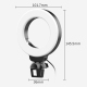 Anneau Lumineux LED Pour Ordinateur Portable Et Visioconférence 48 LED Trois Couleurs Pince Écran Télécommande Visuelle - www...