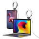 Anneau Lumineux LED Pour Ordinateur Portable Et Visioconférence 48 LED Trois Couleurs Pince Écran Télécommande Visuelle - www...