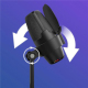 Microphone USB à Réduction de Bruit Avec Lumière RGB et Base Métallique Stable Pour PC et Enregistrement - www.yonis-shop.com