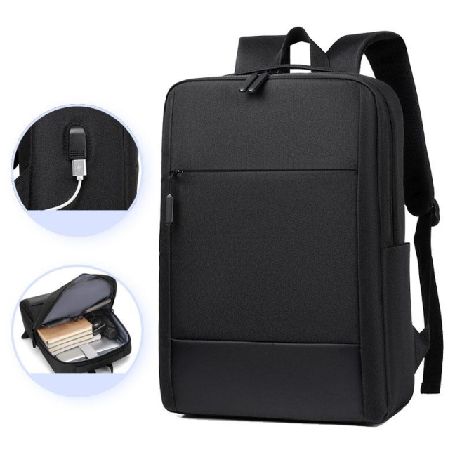 Sac À Dos Ordinateur Étanche Grande Capacité Avec Port USB Et Bretelles Confortables En Tissu Résistant - www.yonis-shop.com
