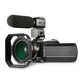 Caméscope Numérique 4K HD Vision Nocturne Zoom Optique 12X Écran Tactile WiFi Ultra Haute Définition Enregistrement Vidéo Pro...