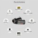 Caméscope Numérique 4K HD Vision Nocturne WiFi Zoom Optique 12X Avec Microphone Et Support Poignée Noir - www.yonis-shop.com