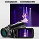 Caméscope Numérique 4K HD Vision Nocturne WiFi Zoom Optique 12X Avec Microphone Et Support Poignée Noir - www.yonis-shop.com