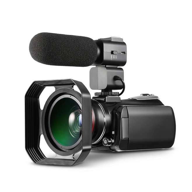 Caméscope Numérique 4K Ultra HD Avec Vision Nocturne Écran Tactile 3.1 Pouces WiFi Zoom 30x Microphone Externe Inclus - www.y...