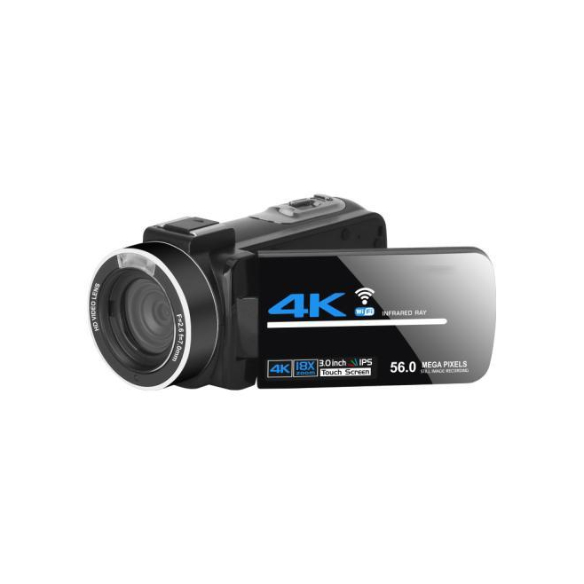 Caméscope Numérique 4K HD Avec Zoom Intelligent 18X Écran Tactile Rotatif WiFi Et Vision Nocturne - www.yonis-shop.com