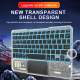 Clavier Pour Tablette Sans Fil RGB Rétroéclairé Bluetooth Compatible Multi-Dispositifs Avec Pavé Tactile Et Longue Autonomie ...
