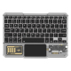 Clavier Pour Tablette Sans Fil RGB Rétroéclairé Bluetooth Compatible Multi-Dispositifs Avec Pavé Tactile Et Longue Autonomie ...