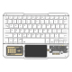 Clavier Pour Tablette Sans Fil RGB Rétroéclairé Bluetooth Compatible Multi-Dispositifs Avec Pavé Tactile Et Longue Autonomie ...