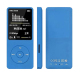 Lecteur MP3 Portable Écran LCD Couleurs Vives Radio FM Jeux Vidéo Mémoire 4GB Extensible Jusqu'à 64GB Bleu