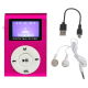 Lecteur MP3 Mini Rose Avec Écouteurs Et Écran Portable Haute Performance