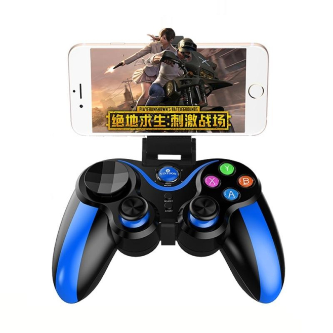 Gamepad Bluetooth Sans Fil Pour IOS Android PC Et TV Avec Batterie Longue Durée Et Vibration Intégrée - www.yonis-shop.com