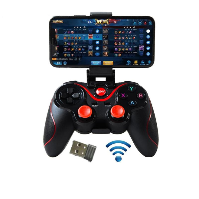 Gamepad Sans Fil Bluetooth Avec Support Et Récepteur Pour Android IOS Et PC Haute Précision Et Longue Autonomie - www.yonis-s...