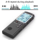 Dictaphone Intelligent HD Réducteur De Bruit Avec Lecteur MP3 Mémoire 8GB Noir Haute Qualité D'Enregistrement Et Lecture Sans...