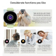 Montre Connectée Bluetooth Multifonction Suivi Santé Cardiaque Pression Artérielle Oxymètre Sommeil Écran Tactile Haute Défin...
