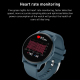 Montre Connectée Bluetooth Multifonction Suivi Santé Cardiaque Pression Artérielle Oxymètre Sommeil Écran Tactile Haute Défin...