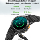 Montre Connectée Bluetooth Appels Avec Écran AMOLED 1.43 Pouces Détection Cardiaque et Oxygène Notifications Multisports et M...
