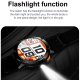 Montre Connectée Bluetooth Appels Avec Écran AMOLED 1.43 Pouces Détection Cardiaque et Oxygène Notifications Multisports et M...