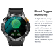 Montre Connectée Bluetooth Appels Avec Écran AMOLED 1.43 Pouces Détection Cardiaque et Oxygène Notifications Multisports et M...
