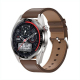 Montre Connectée Écran AMOLED 1.43 Pouces Argent Bracelet Cuir Surveillance Cardiaque Pression Artérielle Bluetooth Appels Sp...