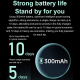 Montre Connectée Écran AMOLED 1.43 Pouces Argent Bracelet Cuir Surveillance Cardiaque Pression Artérielle Bluetooth Appels Sp...