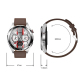 Montre Connectée Écran AMOLED 1.43 Pouces Cardiofréquencemètre Surveillance Tension Artérielle Bluetooth Sport Noir Bracelet ...
