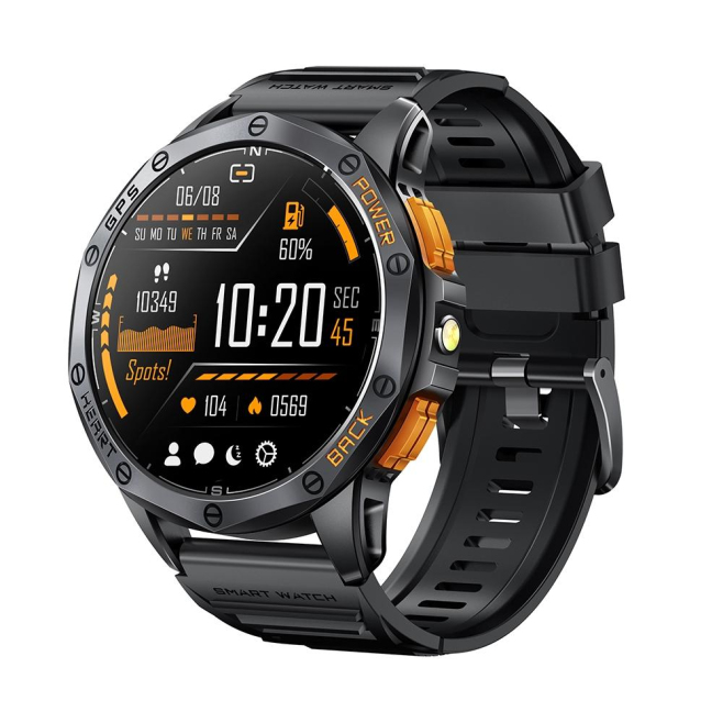 Montre Connectée Sportive Écran AMOLED 1.43 Pouces GPS Haute Précision Appels Bluetooth Santé Bracelet Silicone - www.yonis-s...