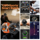 Montre Connectée Sportive Écran AMOLED 1.43 Pouces GPS Haute Précision Appels Bluetooth Santé Bracelet Silicone - www.yonis-s...