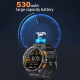 Montre Connectée Sportive Écran AMOLED 1.43 Pouces GPS Haute Précision Appels Bluetooth Santé Bracelet Silicone - www.yonis-s...