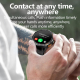 Montre Connectée Sportive Écran AMOLED 1.43 Pouces GPS Haute Précision Appels Bluetooth Santé Bracelet Silicone - www.yonis-s...