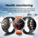 Montre Connectée Bluetooth 1.85 Pouces Appels et Musique Qualité Sonore Exceptionnelle Suivi Cardiaque et Oxymètre Mode Multi...