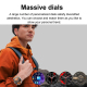 Montre Connectée Bluetooth 1.85 Pouces Appels et Musique Qualité Sonore Exceptionnelle Suivi Cardiaque et Oxymètre Mode Multi...