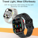 Montre Connectée Écran Ultra HD 2.06 Pouces Bluetooth Appels Blanc Étanche IPX8 Suivi Santé et Sport - www.yonis-shop.com